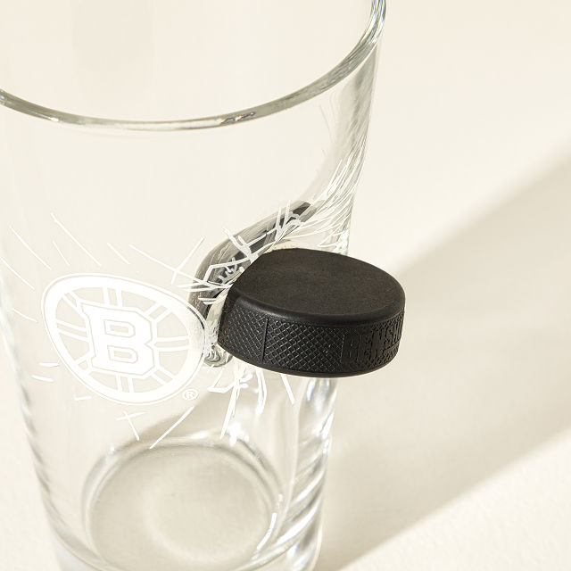 Off-The-Glass NHL Puck Pint Glass