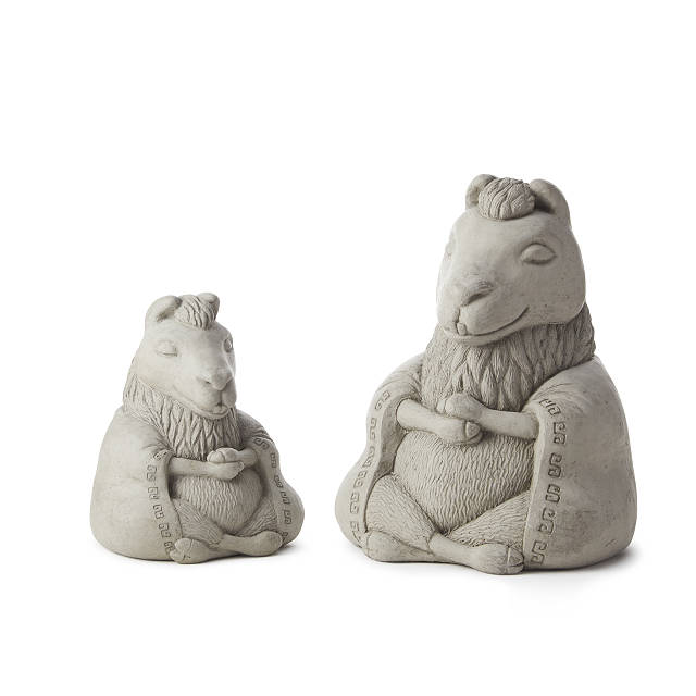 Zen Llama Garden Sculpture