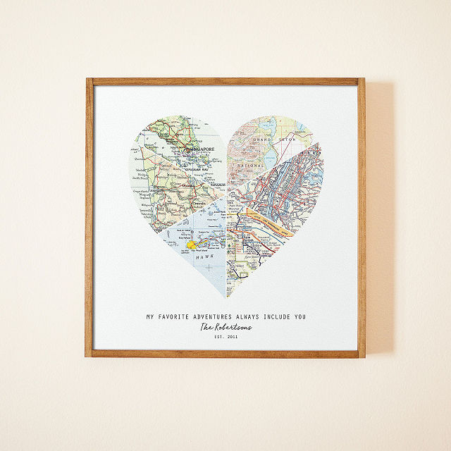 Love Is All Around Map Art