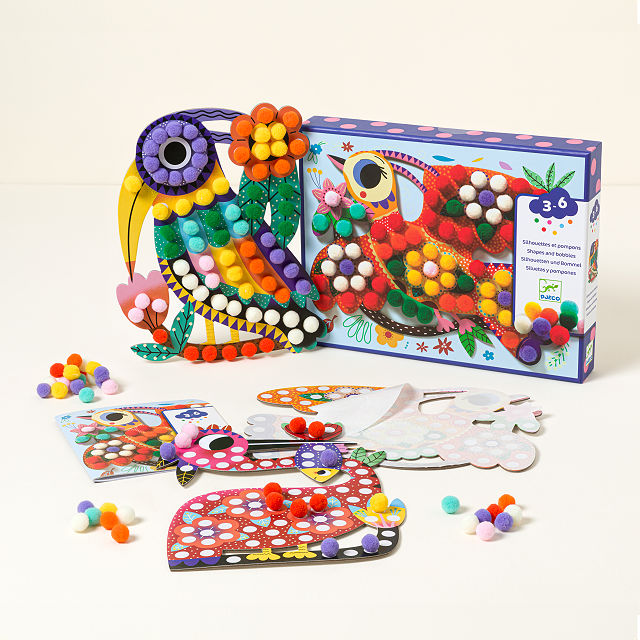 Vibrant Birds Pre-K Pom Pom Craft