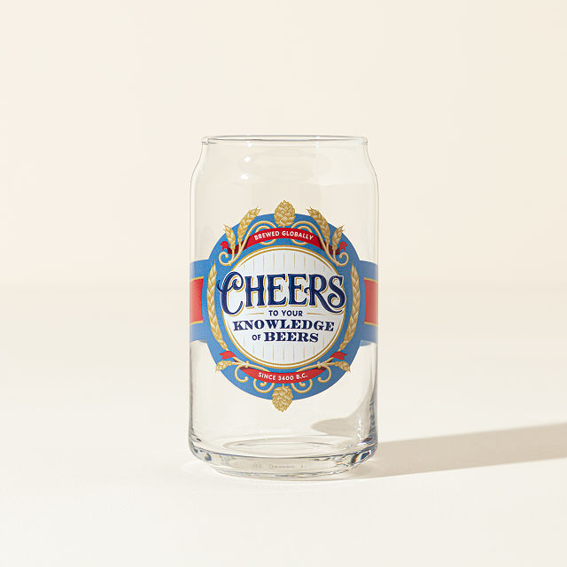 Beer Facts Every Day Interactive QR Can Glass