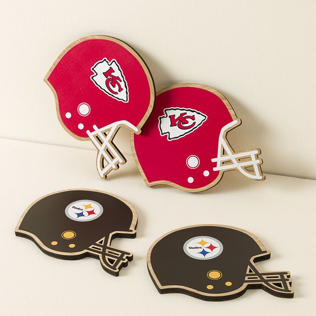 NFL Game Day Helmet Coaster Set