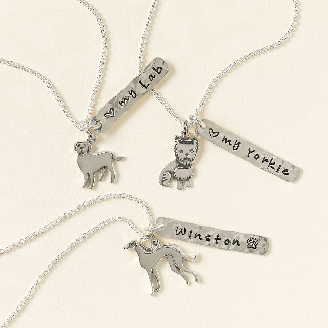 Choose Your Dog Breed Personalized Necklace