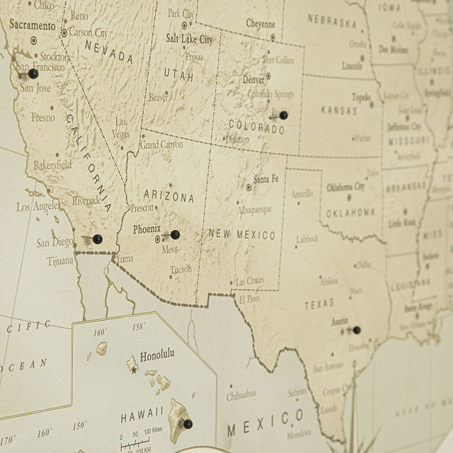 Personalized Anniversary Pushpin USA Map