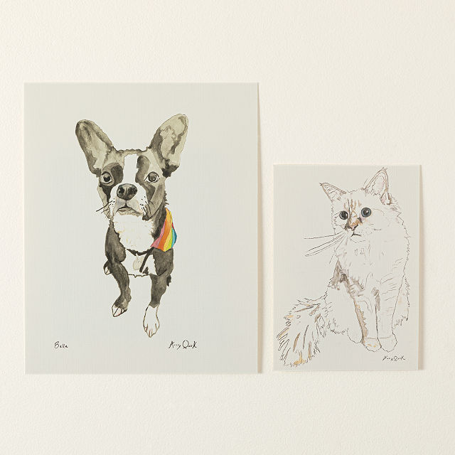 Personalized Watercolor Pet Portrait
