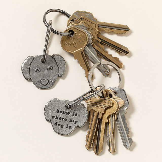 Home is Where My Dog Is Keychain
