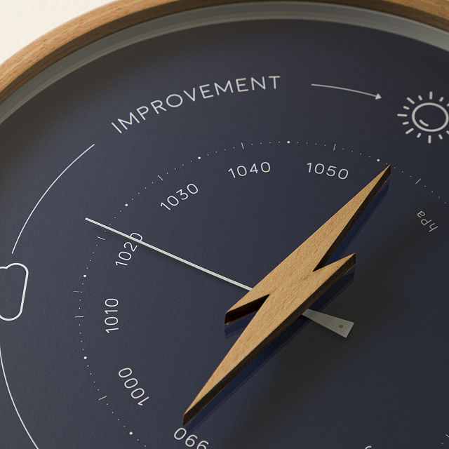 Weather Changing Barometer Clock