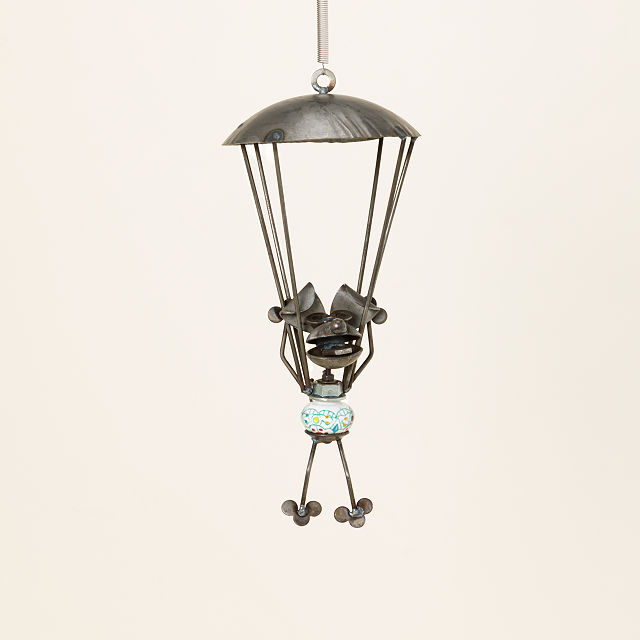 Parachuting Puppy Garden Springer
