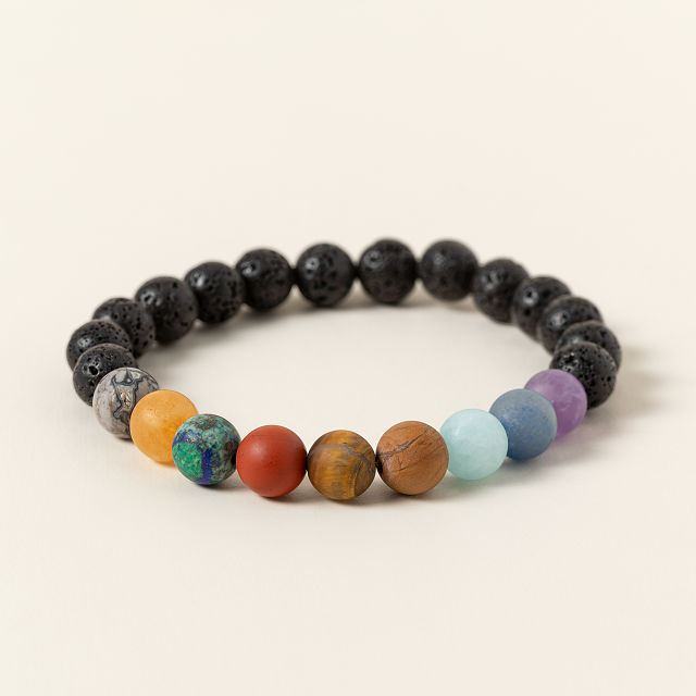 Solar System Aromatherapy Bead Bracelet