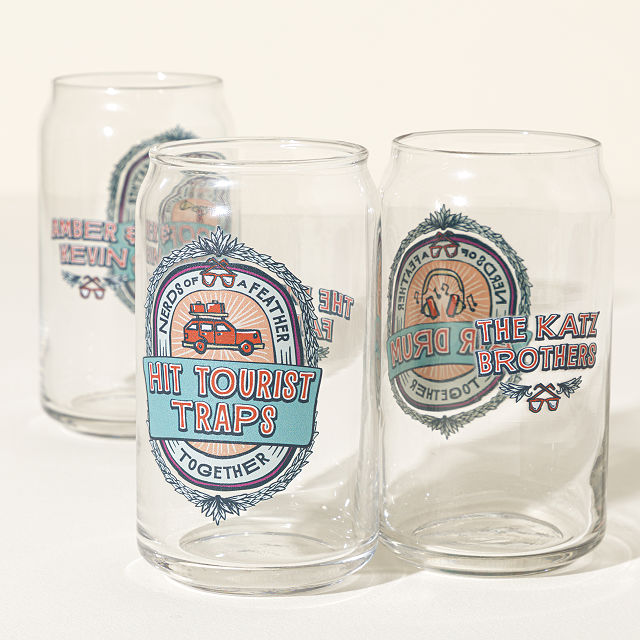 Nerds of a Feather Personalized Glass