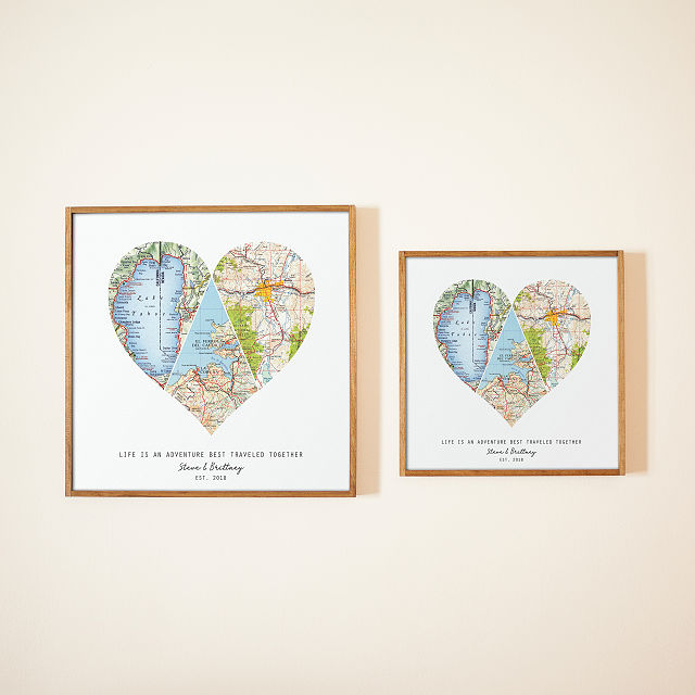 Love Is All Around Map Art