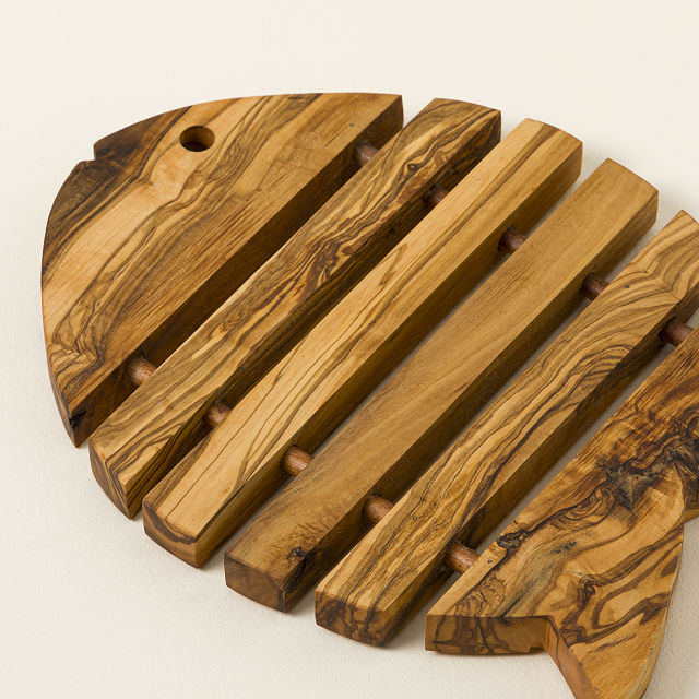Olivewood Fish Trivet