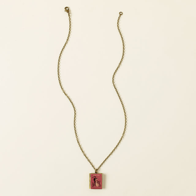 Literary Women Book Locket Necklace