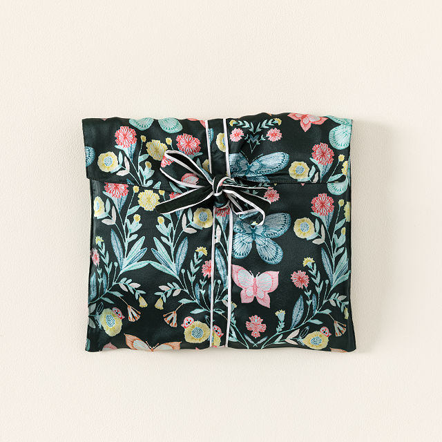 Butterfly Satin Pajama Short Set