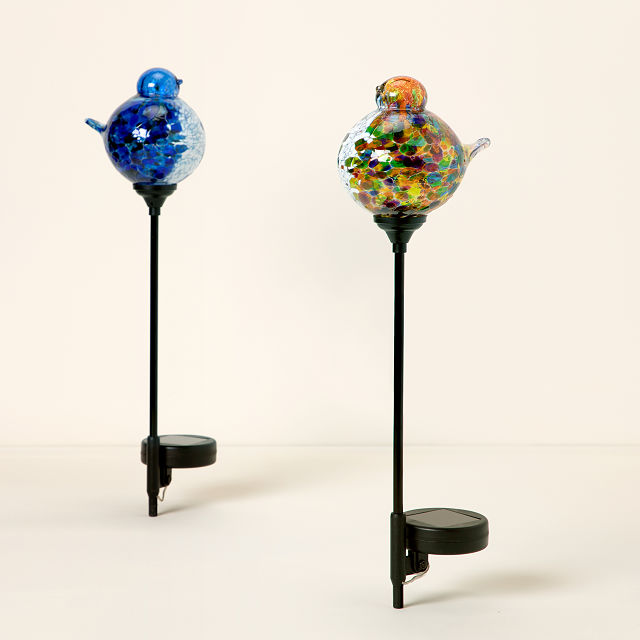 Light The Way Solar Bird Stake