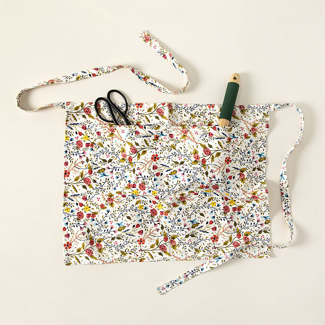 Floral-Printed Garden Apron