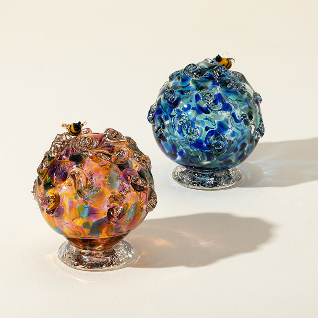 Glass Bee Drinking Orbs
