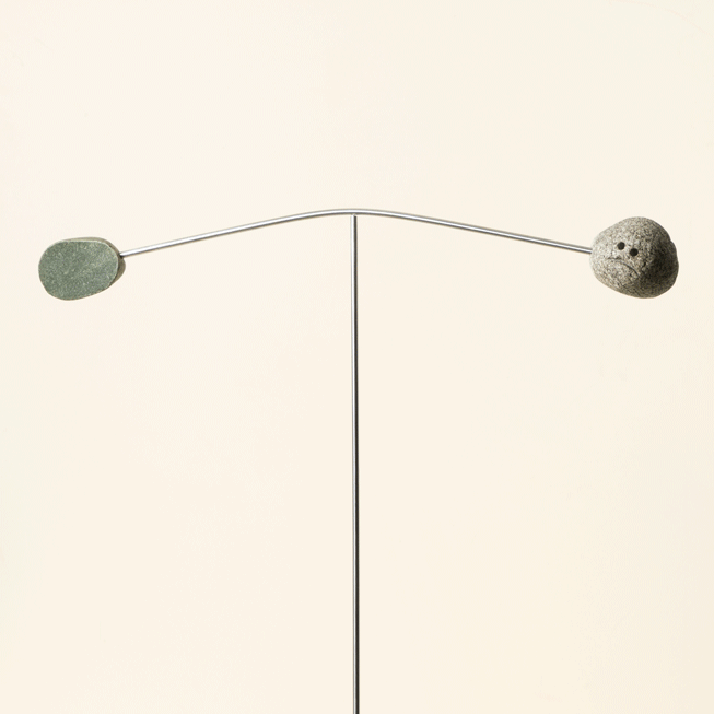 Comedy + Tragedy Kinetic Balance Sculpture