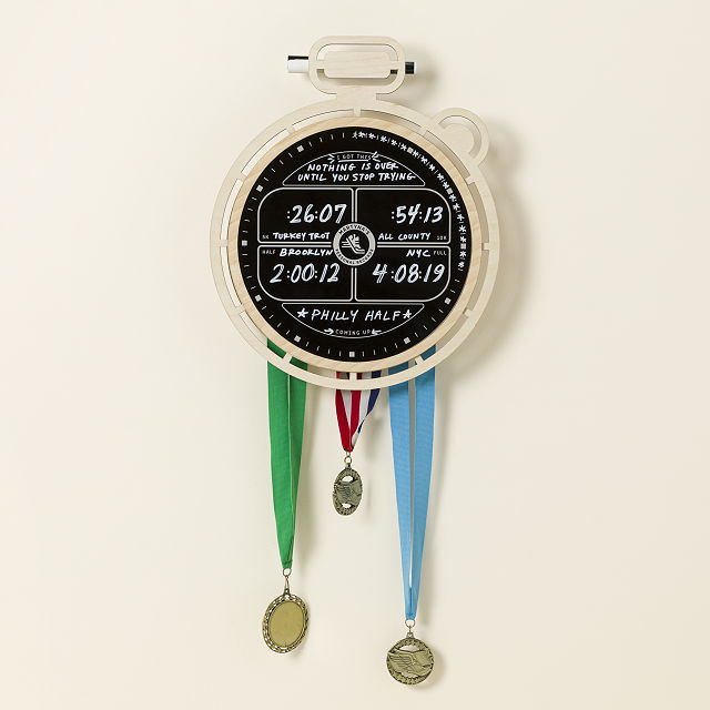 Personalized Runner's Medal Display & PR Board