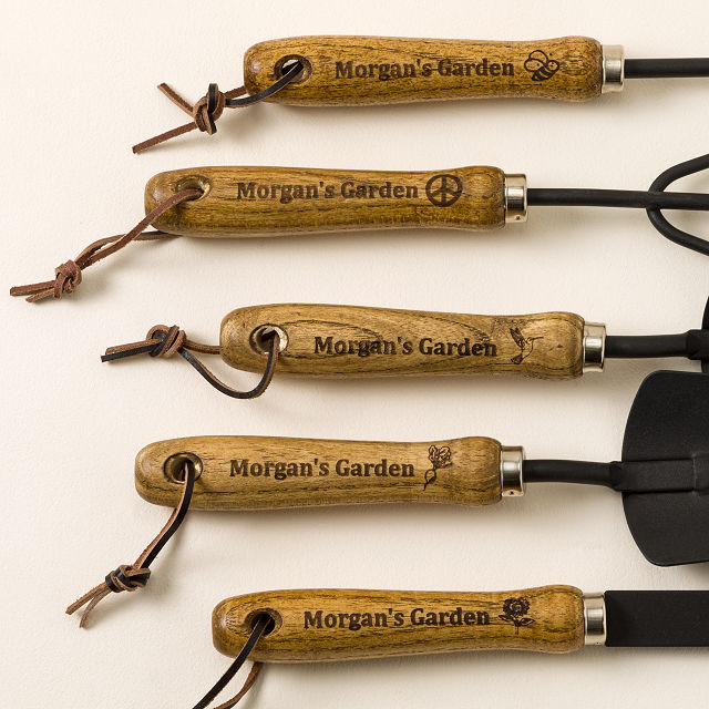 Custom Engraved Gardener's Tool Set