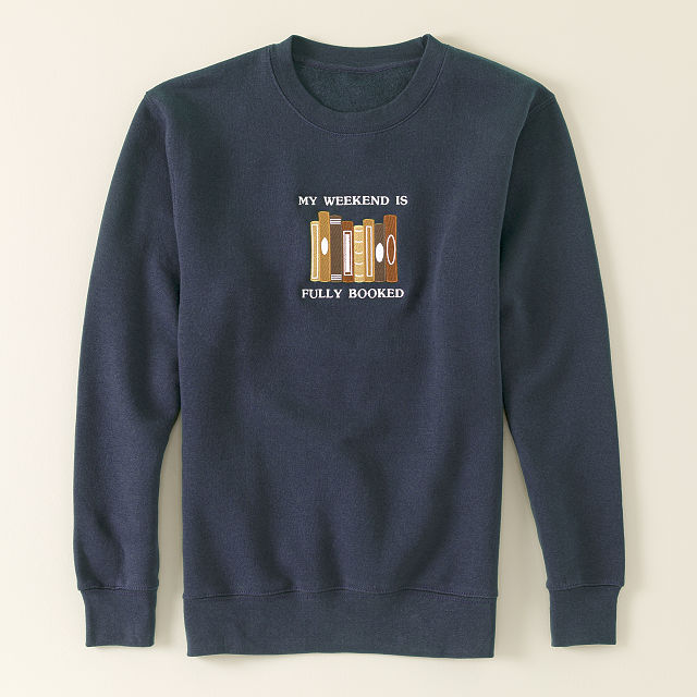 Fully Booked Embroidered Sweatshirt
