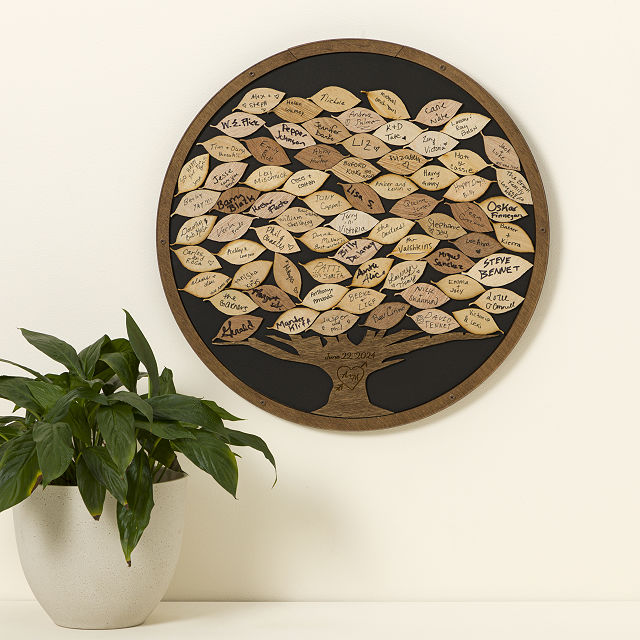 Custom Wedding & Anniversary Tree Guest Book