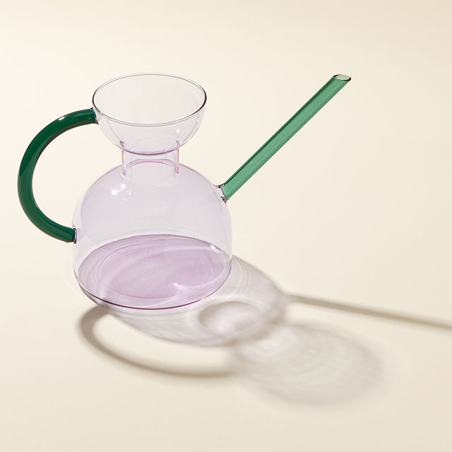 Indoor Handblown Glass Watering Can