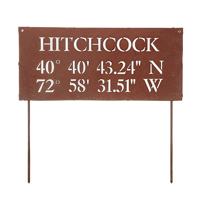 Latitude Longitude House Sign