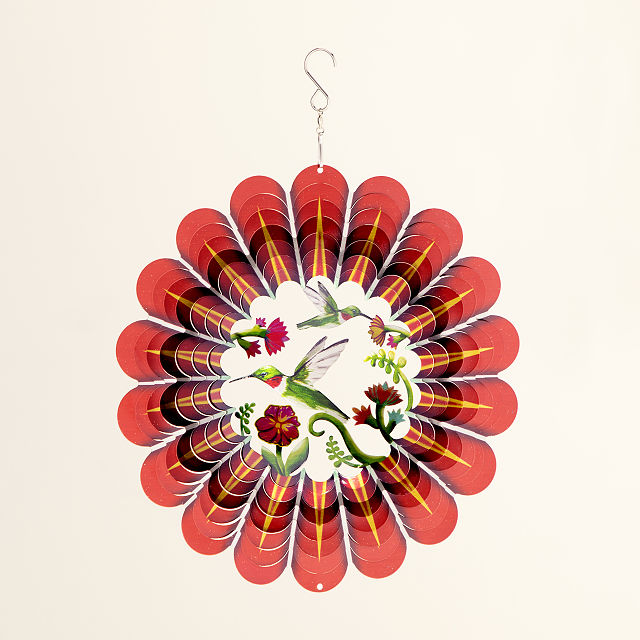 Fluttering Hummingbird Wind Spinner