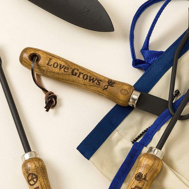Custom Engraved Gardener's Tool Set