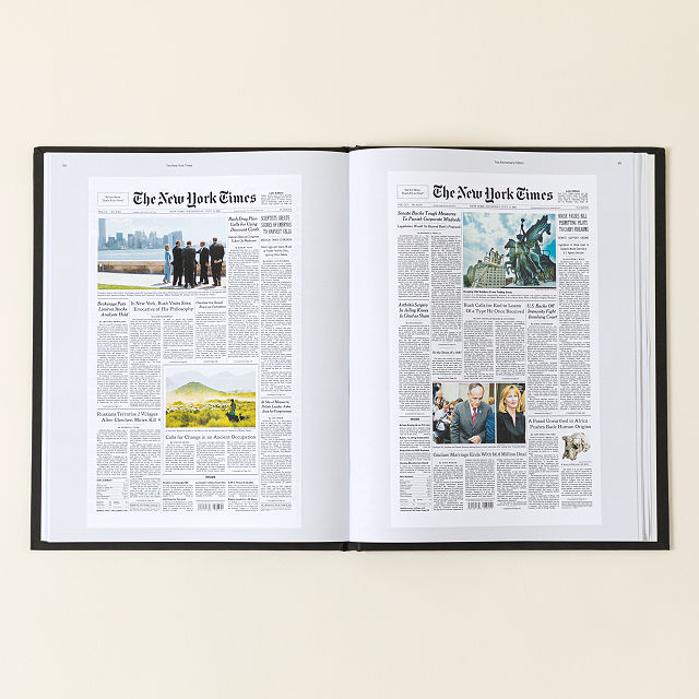 New York Times Premium Custom Anniversary Book