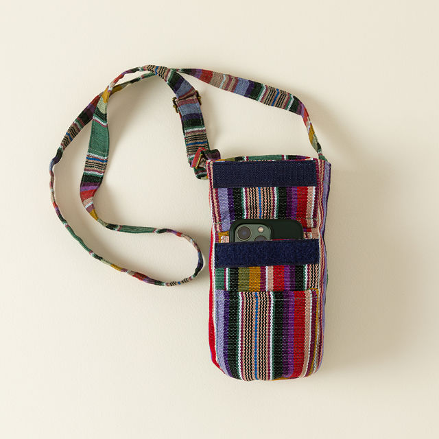 Crossbody Woven Water Bottle Bag