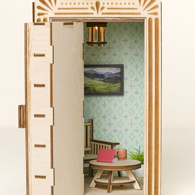 Mini Bookshelf Reading Nook