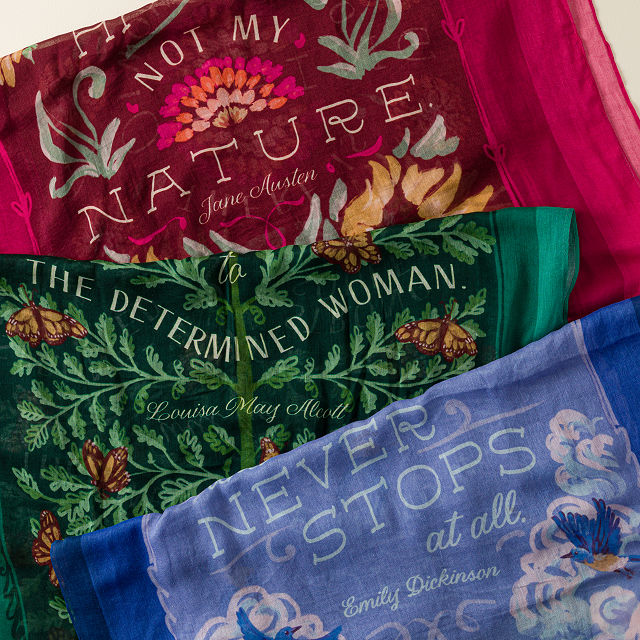 Classic Literary Quote Scarf