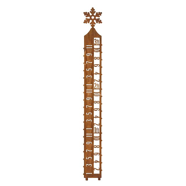 Snowflake Steel Snow Gauge