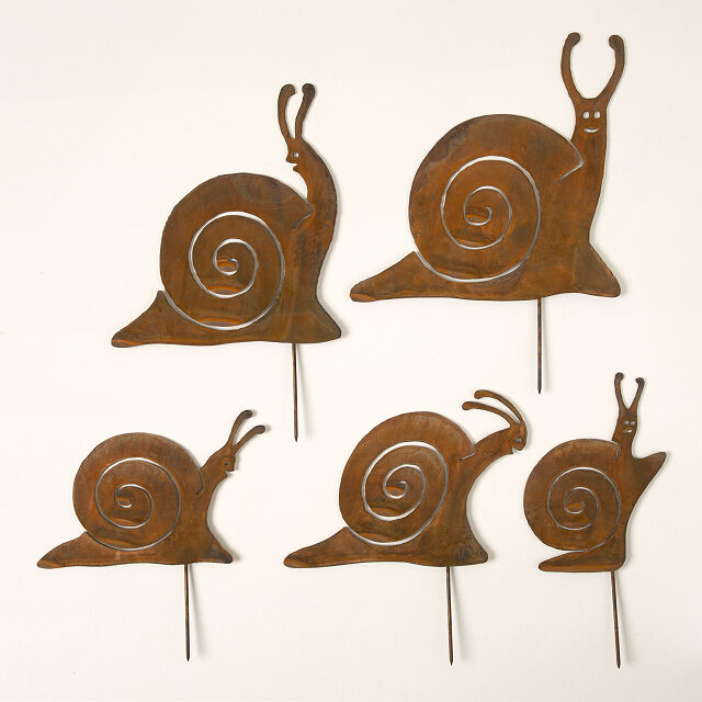 Snail Family Garden Sculpture Set