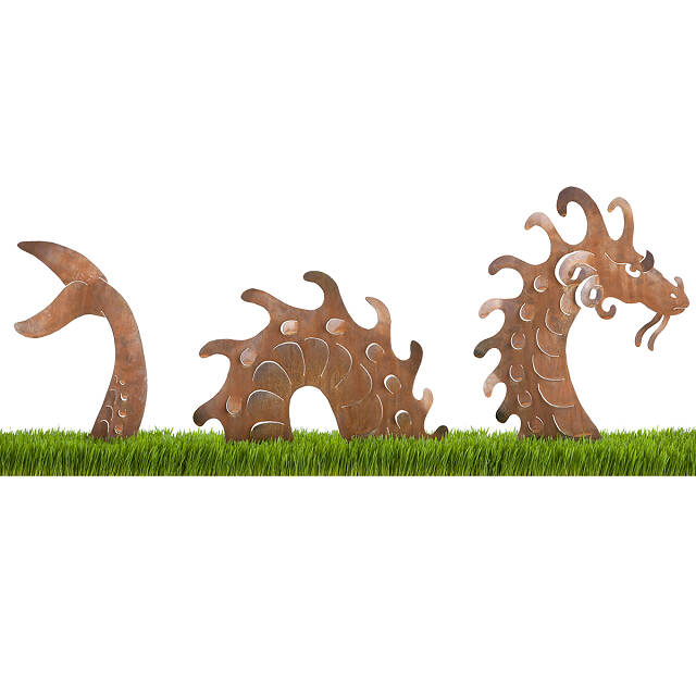 Sea Serpent Garden Sculpture