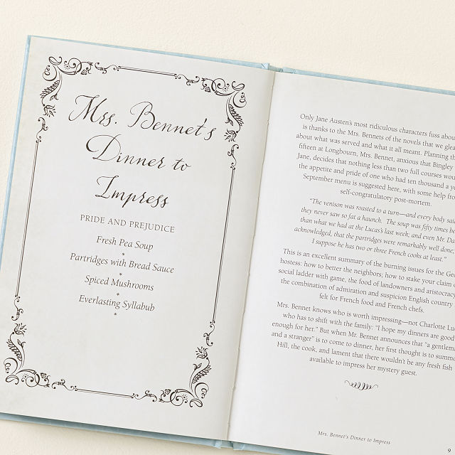 Dinner With Jane Austen Cookbook