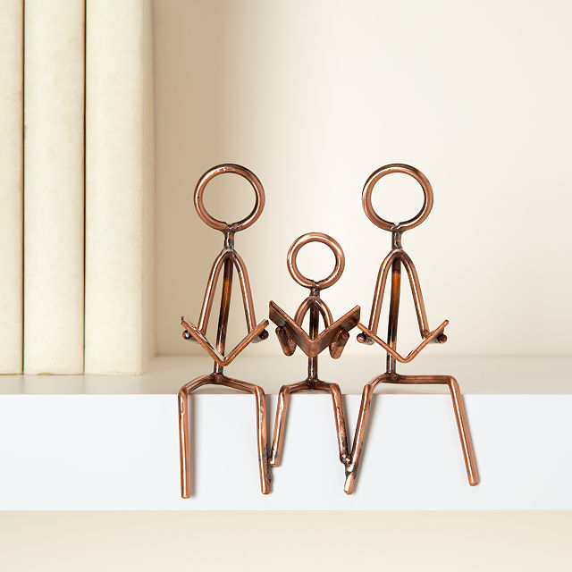 Reading Family Shelf Sculpture