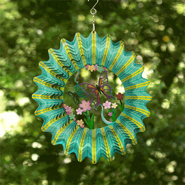 Floating Butterflies Wind Spinner