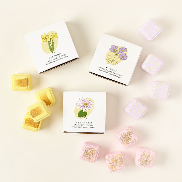 Birth Month Flower Shower Steamers