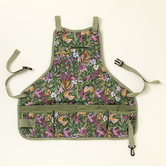 Blooming Floral Ergonomic Gardener's Apron