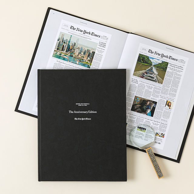 New York Times Premium Custom Anniversary Book