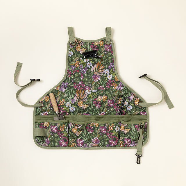 Blooming Floral Ergonomic Gardener's Apron