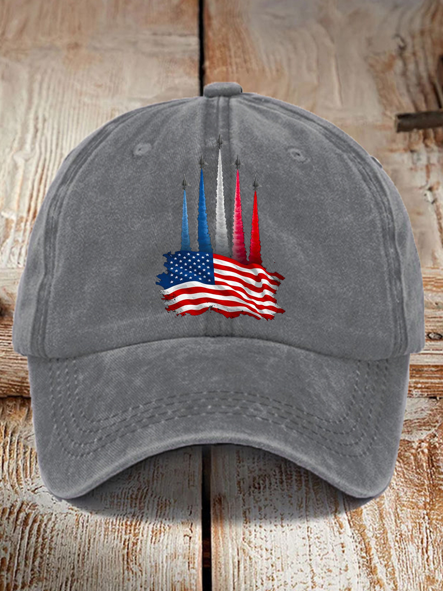 🇺🇸🎁 Patriotic Unisex American Flag Jet Planes Hat – Perfect Holiday Gift for Independence Day & Special Occasions