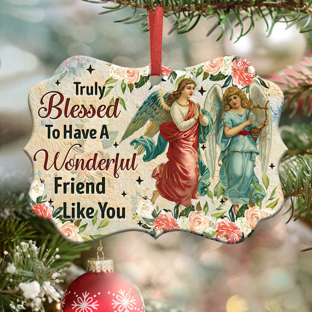 🌟 Angel Blessing Square Hanging Plaque ✨ – Perfect Holiday & Special Occasion Gift!