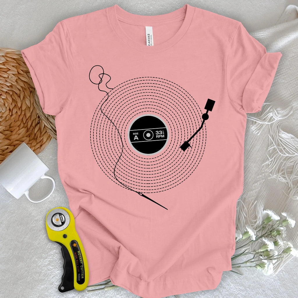 ๐ Custom Stitched Vinyl T-Shirt โ Perfect Gift for Holidays & Special Occasions! ๐