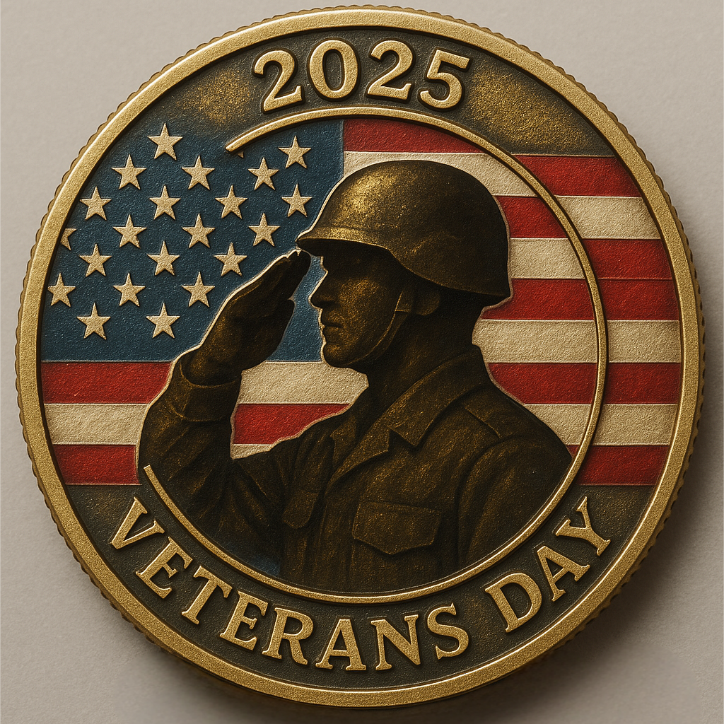 🌟2025 Veterans Day Commemorative Coin - Perfect Holiday Gift & Special Occasion Present 🎁