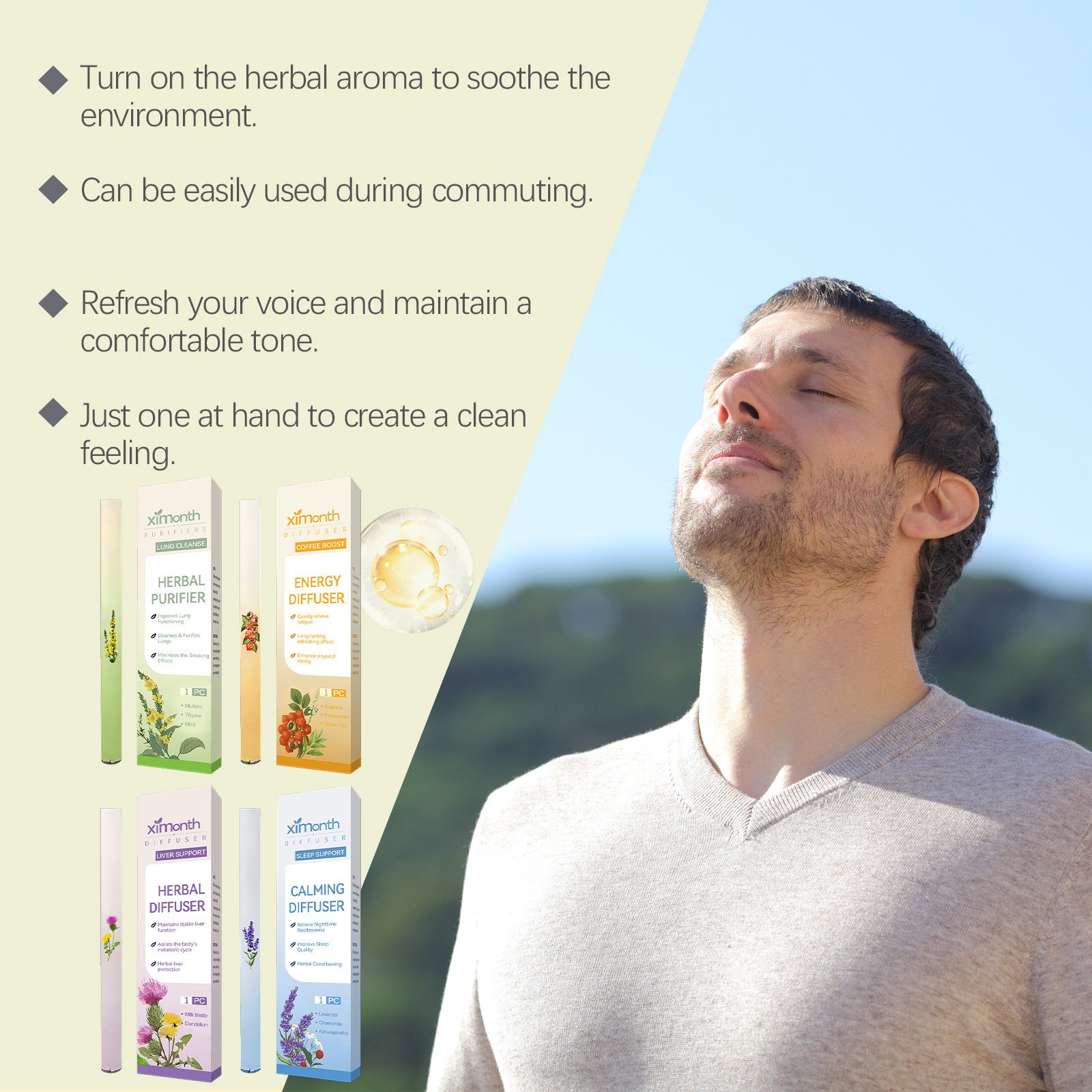 🎁✨ Herbal Breath Freshener Stick – Perfect Gift for Holidays & Special Occasions!