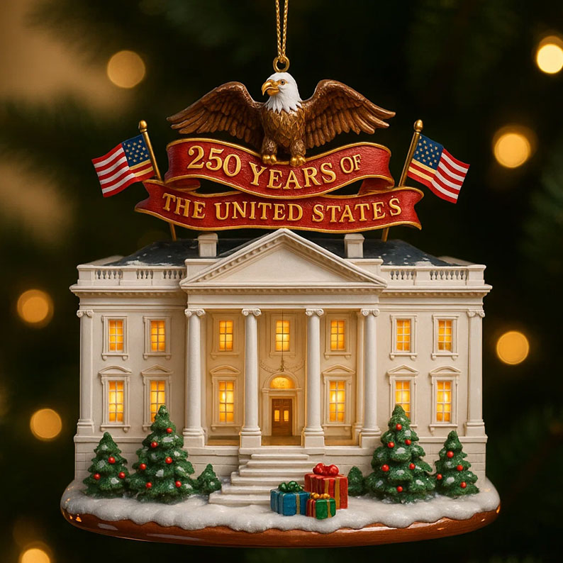 🎁✨ USA 250th Anniversary Keepsake Ornament – Perfect Holiday & Special Occasion Gift!